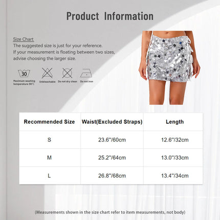 Women's Sequin Bodycon Mini Skirt