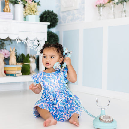 Shimmer & Shine Flutter Sleeve Twirl Dress