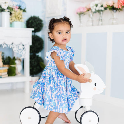 Shimmer & Shine Flutter Sleeve Twirl Dress