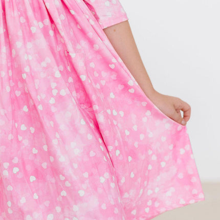 Shine Bright 3/4 Sleeve Pocket Twirl Dress