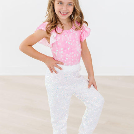 Shine Bright S/S Flutter Sleeve Leotard