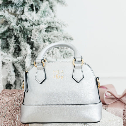 SALE Silver Metallic Girl's Crossbody Purse