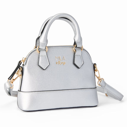 SALE Silver Metallic Girl's Crossbody Purse