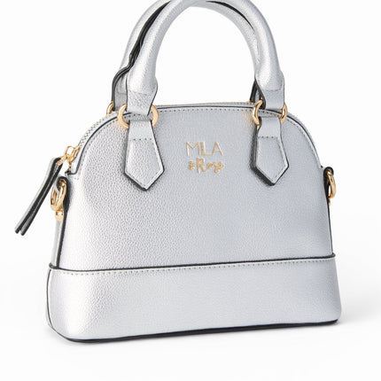 SALE Silver Metallic Girl's Crossbody Purse