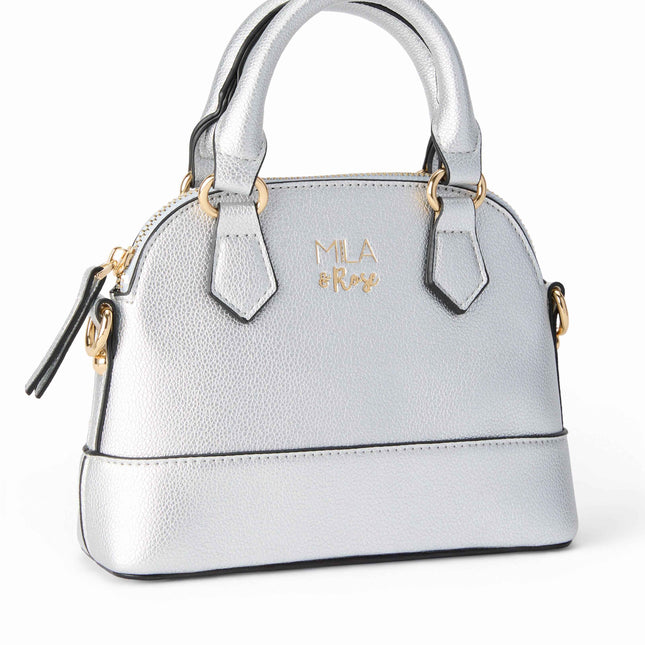 SALE Silver Metallic Girl's Crossbody Purse