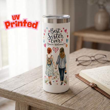 Funny Sister Travel Mug 20oz Vacuum Insulated Tumbler Flask