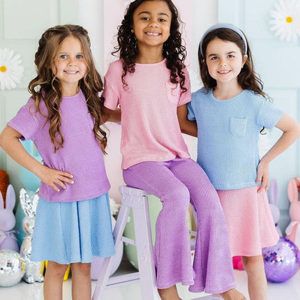 SALE Sky Blue Scrunchy Pocket Tee