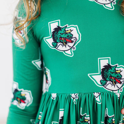 Southlake Carroll Dragons 3/4 Sleeve Pocket Twirl Dress