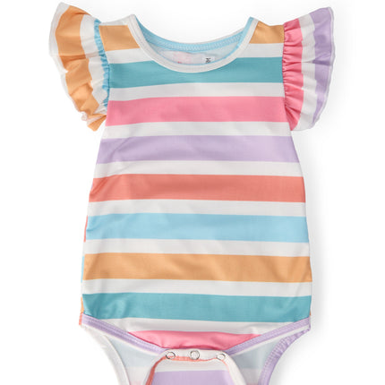 Spring Stripes S/S Flutter Bodysuit