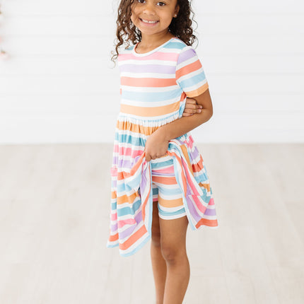 Spring Stripes Twirl Shorts