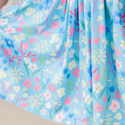 Springtime Splendor Flutter Sleeve Twirl Dress