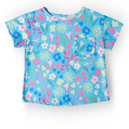 Springtime Splendor Ruffle Pocket Tee