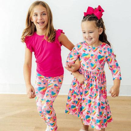 Sugar & Spice 3/4 Sleeve Pocket Twirl Dress