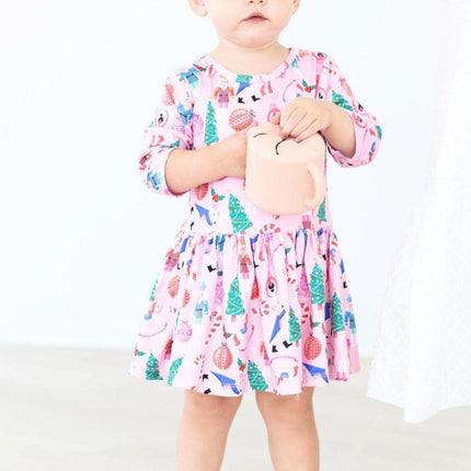 Sugarplum Fairy 3/4 Sleeve Twirl Bodysuit