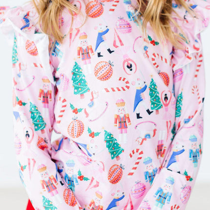 Sugarplum Fairy L/S Ruffle Tee