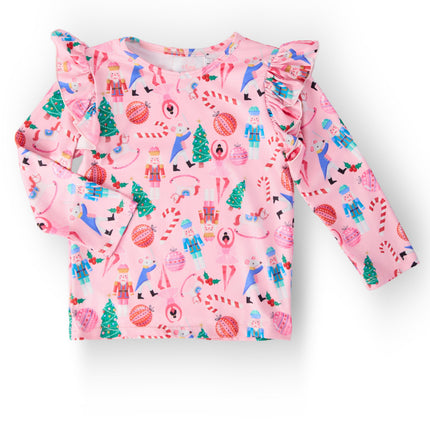 Sugarplum Fairy L/S Ruffle Tee