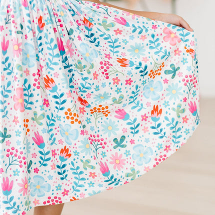 Sunlit Garden S/S Pocket Twirl Dress