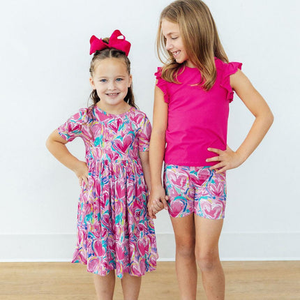 Sweetheart Scribbles S/S Pocket Twirl Dress