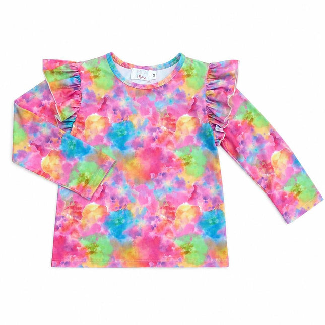 Swirly Whirly L/S Ruffle Tee