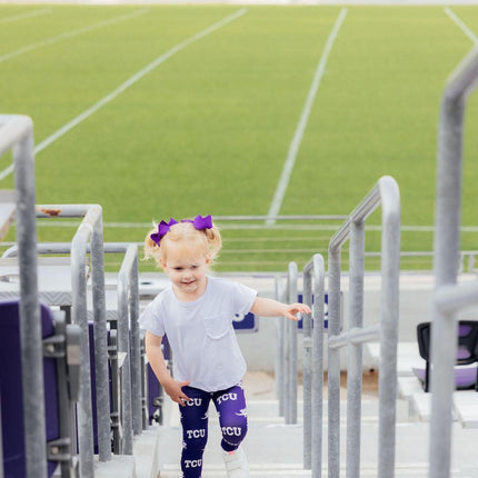 TCU Purple Frog Leggings