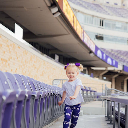 TCU Purple Frog Leggings