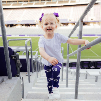 TCU Purple Frog Leggings