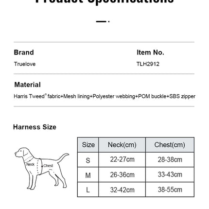 TrueLove Comfort Harness, Leash, and Poop Bag Dispenser TLH2912