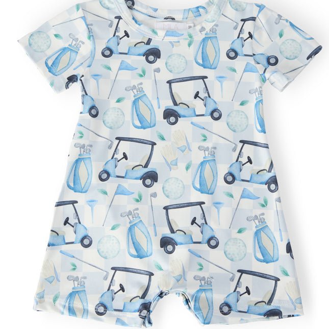 Tee Time S/S Shorty One-Piece - Dashing Nova