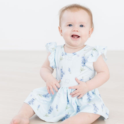 Texas Bluebonnets S/S Flutter Twirl Bodysuit