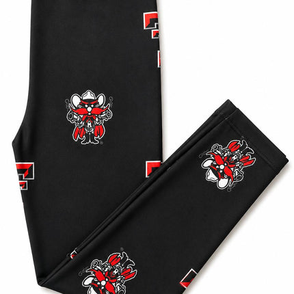 Texas Tech Black Raider Red Leggings