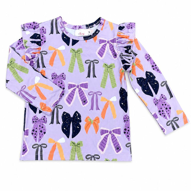 Tied with a Boo Lavender L/S Ruffle Tee - Dashing Nova