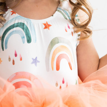 Tonal Rainbow Tank Tutu Leotard