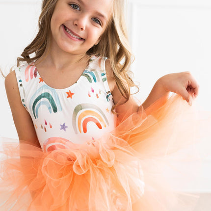 Tonal Rainbow Tank Tutu Leotard
