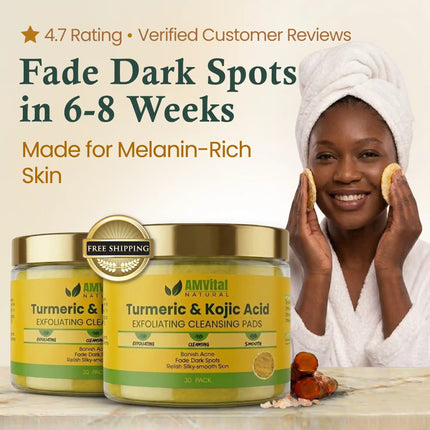 AMVital Turmeric Kojic Acid Cleansing Pads - Dashing Nova
