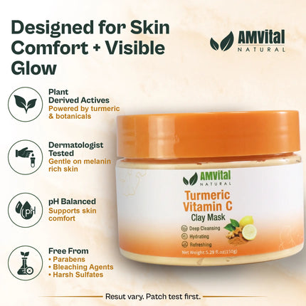 AMVital Turmeric Vitamin C Clay Mask - Dashing Nova