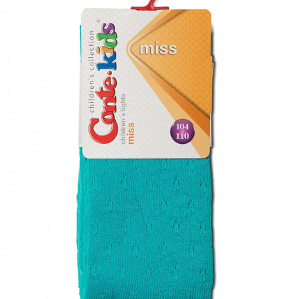 #7С-80СП(404) - Miss Conte-Kids Openwork Cotton Tights For Girls 2yr.-4yr.