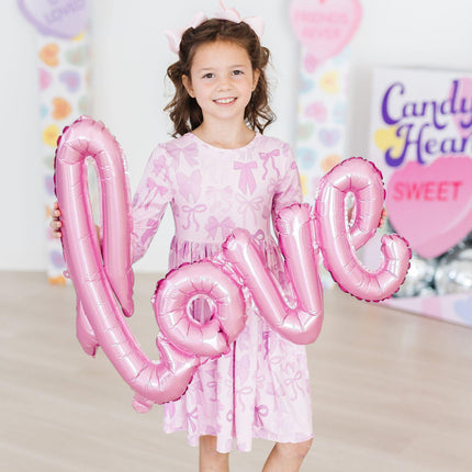 Twinkle Ties 3/4 Sleeve Pocket Twirl Dress