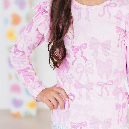 SALE Twinkle Ties L/S Ruffle Tee