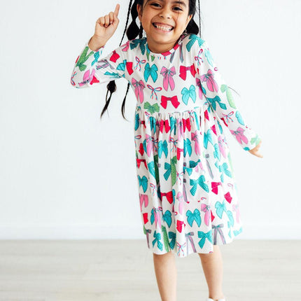Twirls & Ties L/S Pocket Twirl Dress
