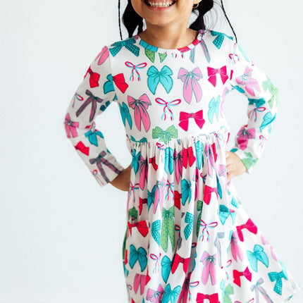 Twirls & Ties L/S Pocket Twirl Dress