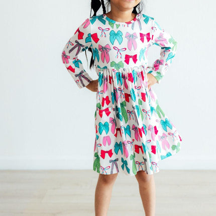 Twirls & Ties L/S Pocket Twirl Dress