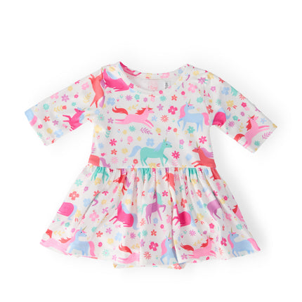 Unicorn Wish 3/4 Sleeve Twirl Bodysuit