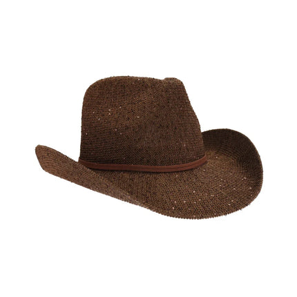C.C Women's Sequin Cowboy Hat