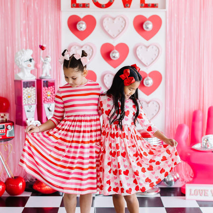 All You Need is Love 3/4 Sleeve Pocket Twirl Dress