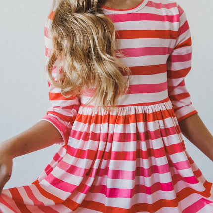 All You Need is Love 3/4 Sleeve Pocket Twirl Dress