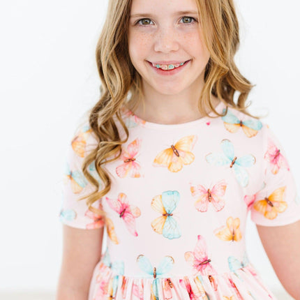 Butterfly Kisses S/S Pocket Twirl Dress