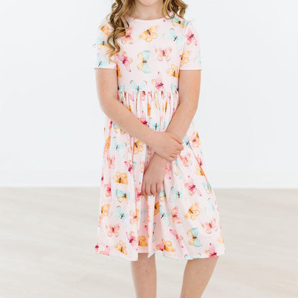 Butterfly Kisses S/S Pocket Twirl Dress