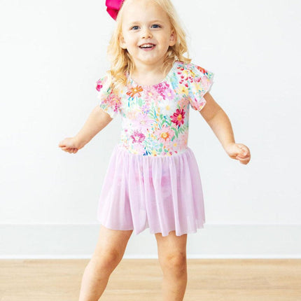 Field of Flowers S/S Twirl Leotard