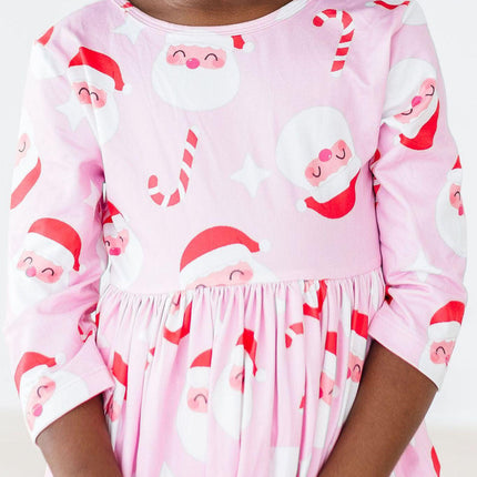 Jingle Bells 3/4 Sleeve Pocket Twirl Dress