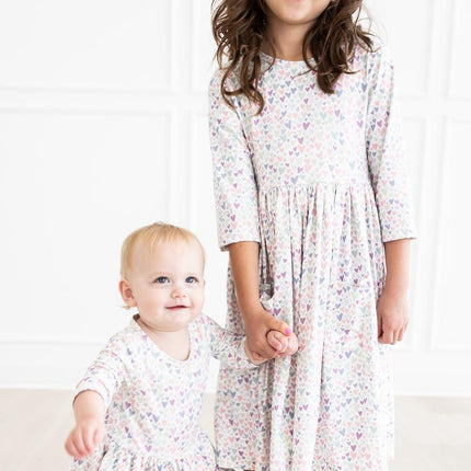 One in a Million 3/4 Sleeve Pocket Twirl Dress